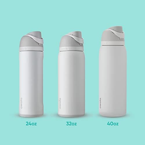 Owala FreeSip Insulated Stainless Steel Water Bottle with Straw for Sports, Travel, and School BPA-Free Sports Water Bottle, 24 oz, Very, Very Dark image