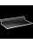 4 x 10 Inch Slatwall Shelves Hanging Slatwall Accessories Clear Slatwall Shelf Plastic Shelves for Wall, Home Shoe Stores Boutiques Supplies (Clear, 10 Pack) image
