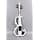 Yinfente 16inch Electric Viola solid wood with ebony viola fingerboard, chin rest, viola pegs, viola case bow, black silent voila for professional or beginners to practice (white) image
