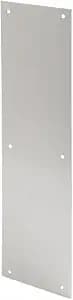Prime-Line J 4581 Door Push Plate, 4 In. X 16 In., Satin Aluminum (Single Pack) image