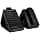 MAXXHAUL 70472 Solid Rubber Heavy Duty Black Wheel Chock 2-Pack, 8" x 4" x 6" image