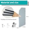 Public Toilet Partition for Men's Restroom PVC Material with Bathroom Partition Hardware for Durability and Functionality for School/Shopping malls/Public Places35.43x15.74x0.63 in image