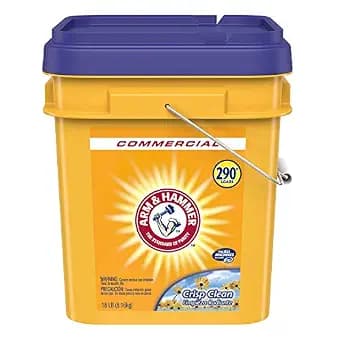 Arm & Hammer 33200-01001 Powder Laundry Detergent, Crisp Clean, 18lb Pail image