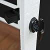 Shed Door Latch T-Handle Lock Kit with 4 Keys,Storage Barn Shed Door Hardware Lock Set 4½" and 5½" Stem image