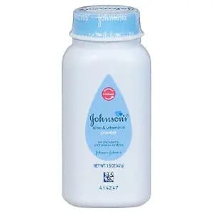 Johnson's Baby Naturally Derived Cornstarch Baby Powder with Aloe and Vitamin E for Delicate Skin, Hypoallergenic and Free of Parabens, Phthalates, and Dyes for Gentle Baby Skin Ca image