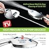 AquaCare High Pressure 8-mode Handheld Shower Head - Anti-clog Nozzles, Built-in Power Wash to Clean Tub, Tile & Pets, Extra Long 6 ft. Stainless Steel Hose, Wall & Overhead Bracke image