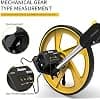Zozen Measuring Wheel in Feet and Inches, Mechanical | Double Collapsible | One Key to Reset | Kickstand to Keep Stand | Starting Point Arrow and Cloth Carrying Bag, 0-9,999 Ft Mea image