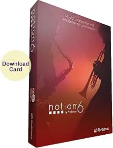 Presonus Notion 6 Notation and Composition Software with Onboard Sounds and Built-in Audio Mixer - Download Card image