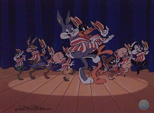 Chuck Jones Artwork Depicting Bugs Bunny, Pepe LePew and the rest of the Looney Tunes Lineup. Ltd Print Matted to 8" x 10" image