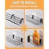 INCLY 30PCS Slatwall Accessories Set, Includes 4 Pack Ventilated Metal Wire Slatwall Baskets and 26PCS Multisized Heavy Duty Slatwall Hooks for Garage Rooms Shops Storage Organizin image
