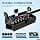 Nilight Heavy Duty 7 Way Inline Trailer Plug 8 Feet Connector Cable 7Pin RV Round Extension Wiring Harness Weatherproof Junction Box for RV Towing Car image