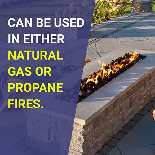 American Fireglass Medium Lava Rock, 1/2" - 1" | Use in Fireplace, Fire Pit or Bowl | Outdoor & Indoor Volcanic Rock for Natural Gas or Propane Fires | Decorative Landscaping | 10  image