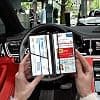 TOURSUIT Car Registration and Insurance Card Holder, Vehicle License Document Glove Box Compartment Organizer, Interior Car Accessories for Women Men Teens (Carbon Fiber Black) image