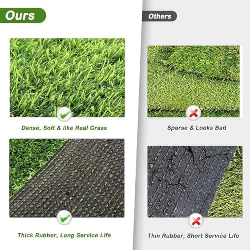 Artificial Grass, Professional Dog Grass Mat, Potty Training Rug and Replacement Turf Outdoor Rug Patio Lawn Decoration, Easy to Clean with Drainage Holes(47.3x31.5 inches) image