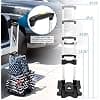 Mount-It! Luggage Cart with Wheels Foldable | Strong, Compact Luggage Cart Holds 77 Pounds - Carry Boxes, Backpacks and Luggage Smoothly with Our Folding Luggage Cart image
