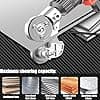 CZS Sheet Metal Cutter Drill Attachment, Electric Drill Shears Attachment Cutter Nibbler, Metal Nibbler Drill Attachment for Cutting Iron, White Sheet, Steel, Copper, Aluminum image